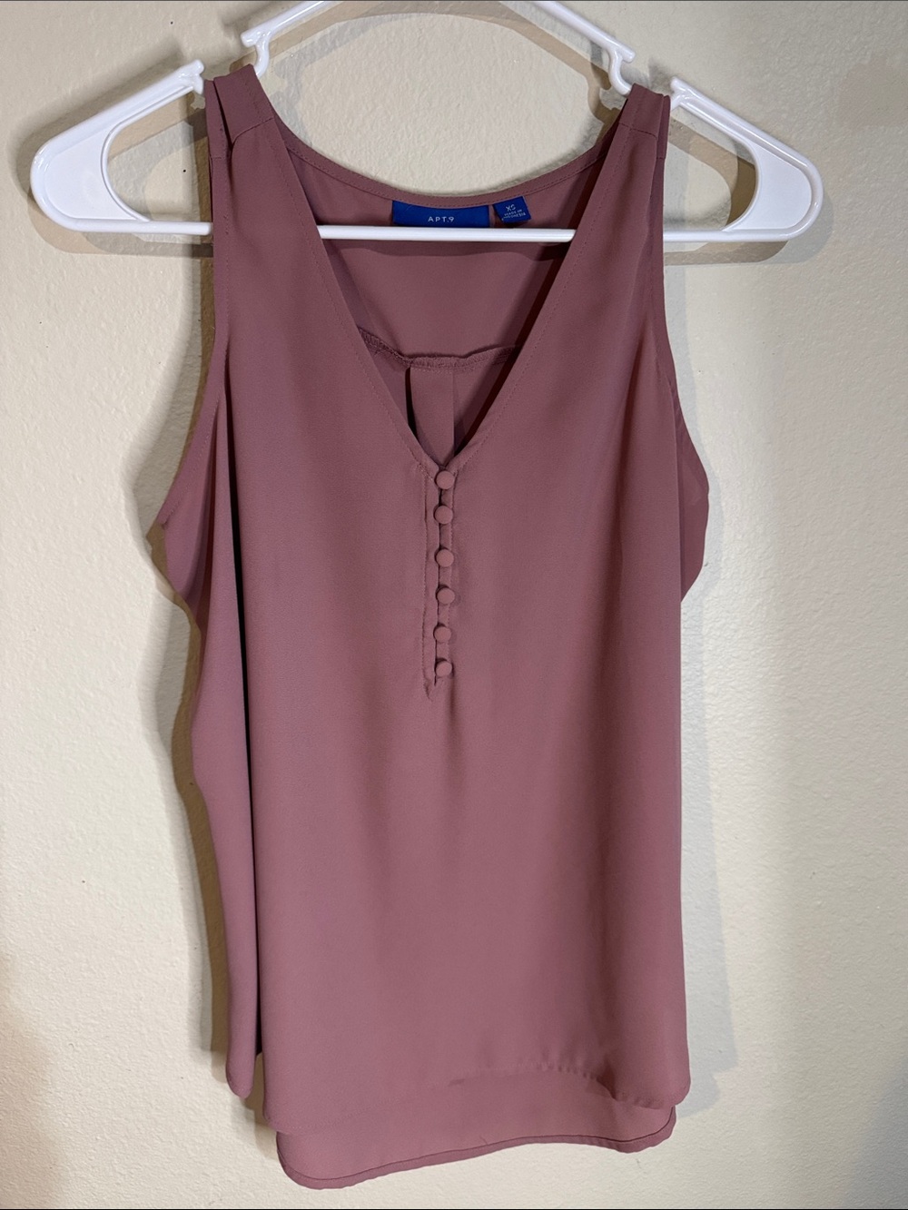 Apt. 9 Mauve Rosewood V-Neck Button-Front Camisole